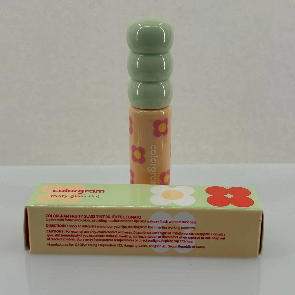 Colorgram Fruity Glass Tint 06 Joyful Tomato Glossy Lip Stain K-Beauty New
